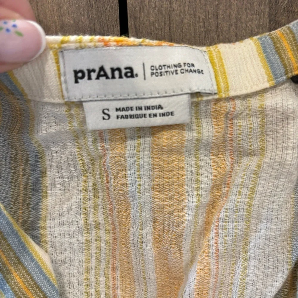 Prana Small Maxi Dress California Dreaming Sleeveless Pockets organic cotton - Picture 5 of 13